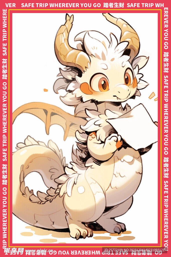 黄色龙地垫图案