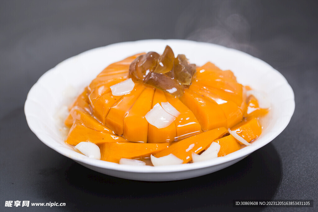 红枣百合蒸南瓜