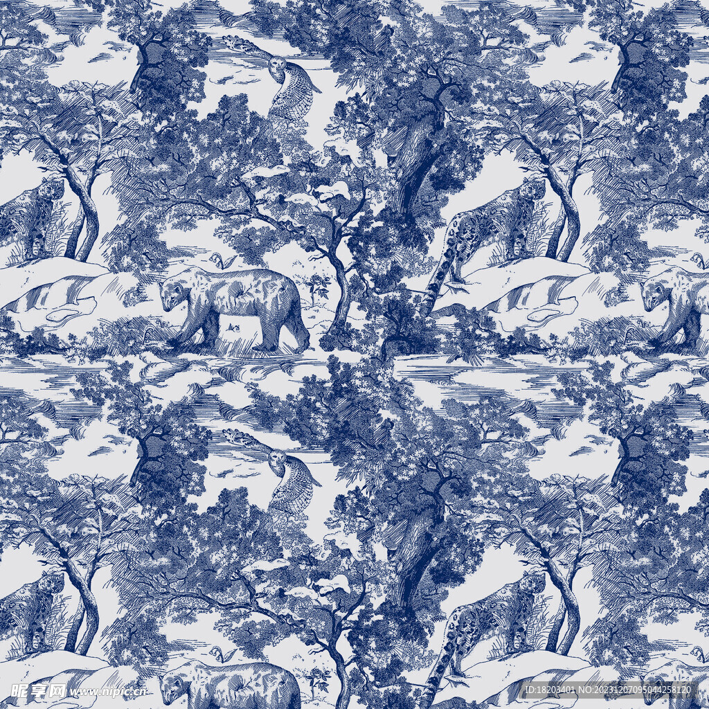 小香风印花底纹