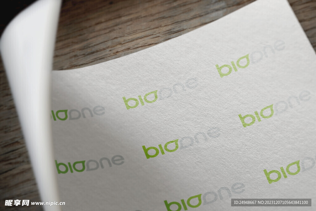 LOGO纸张效果样机