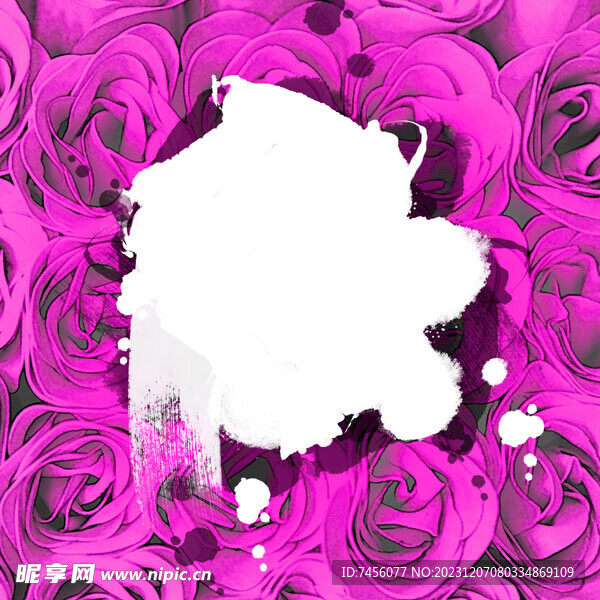 玫瑰花抽象挂画装饰画