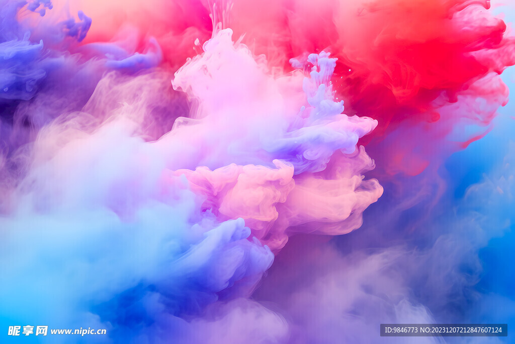 彩色粉末喷溅背景