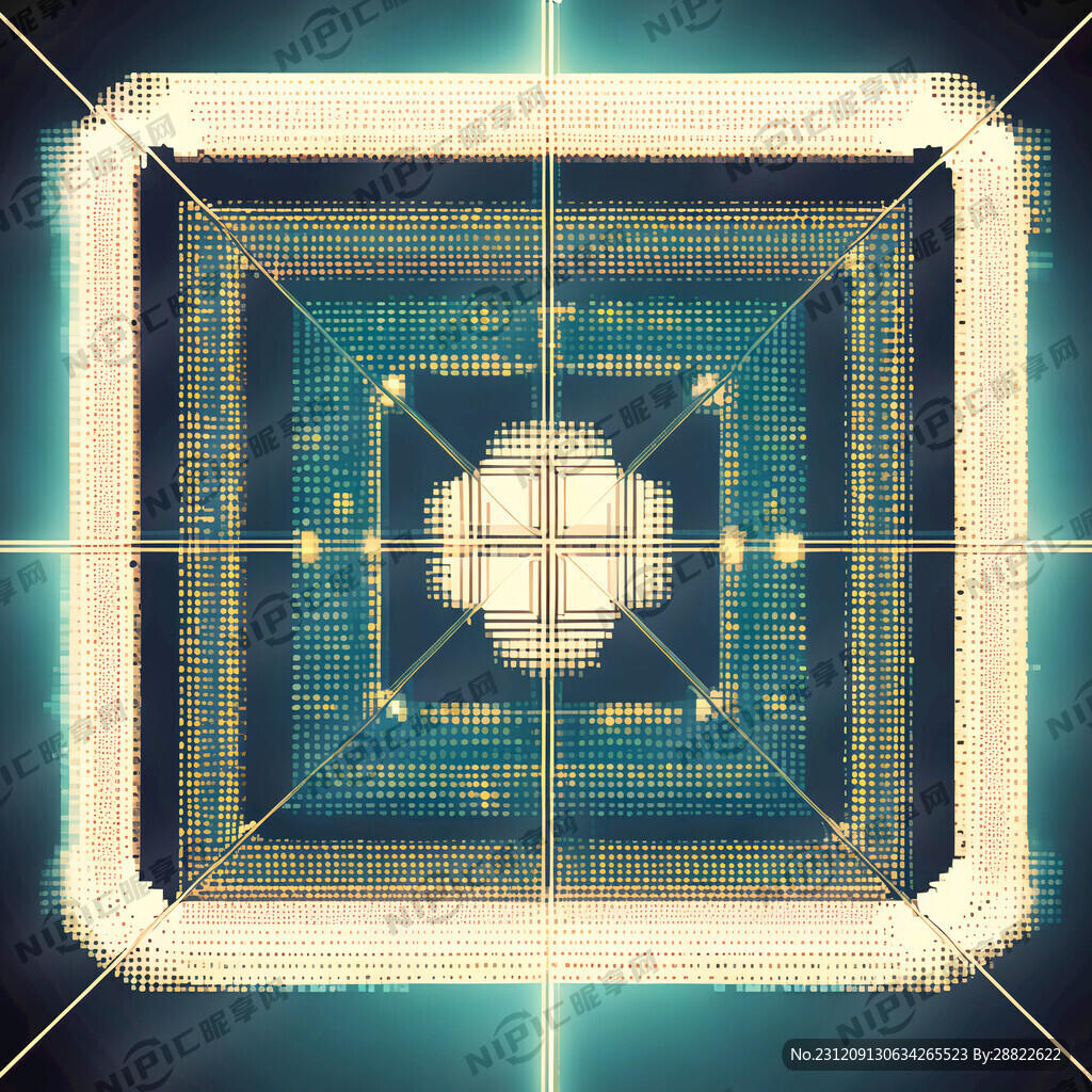 一个很有科技感的正方形边框