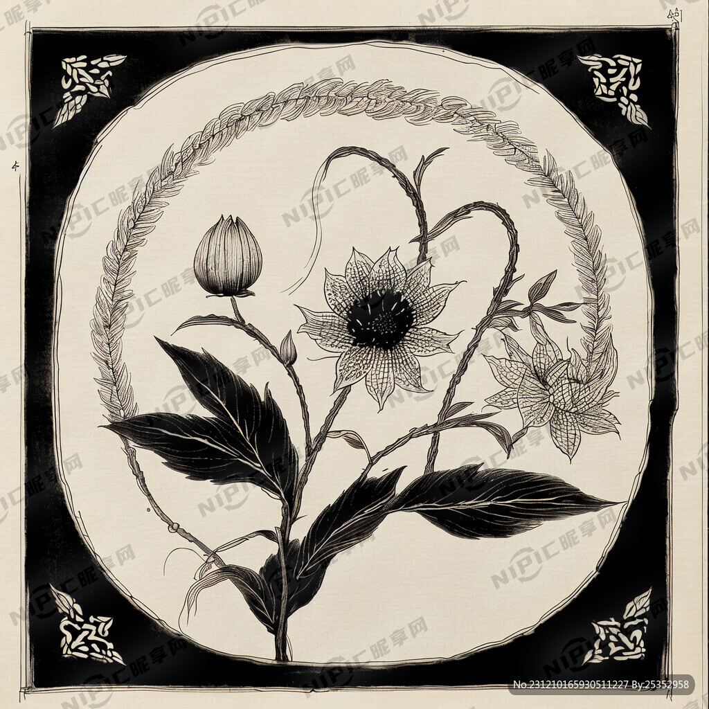 古风线描麻花制作工艺图