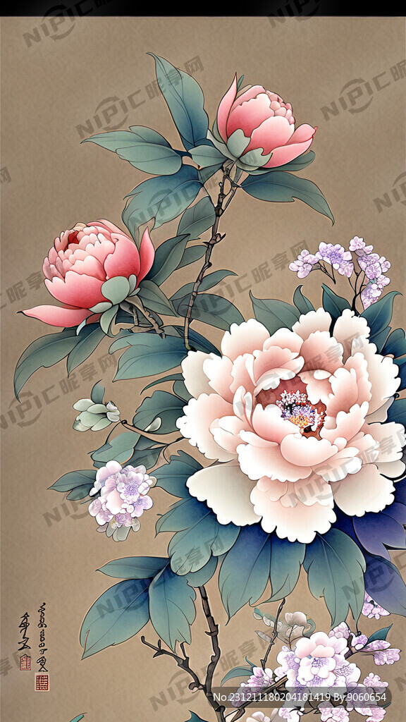 清花瓷色彩 滕缦 矢量格式