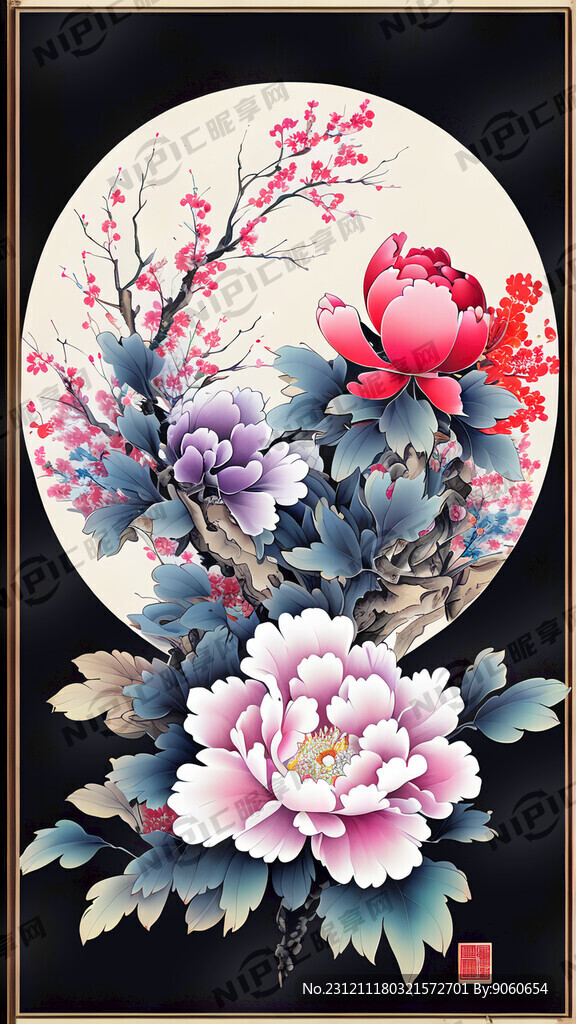 清花瓷色彩 滕缦 矢量格式