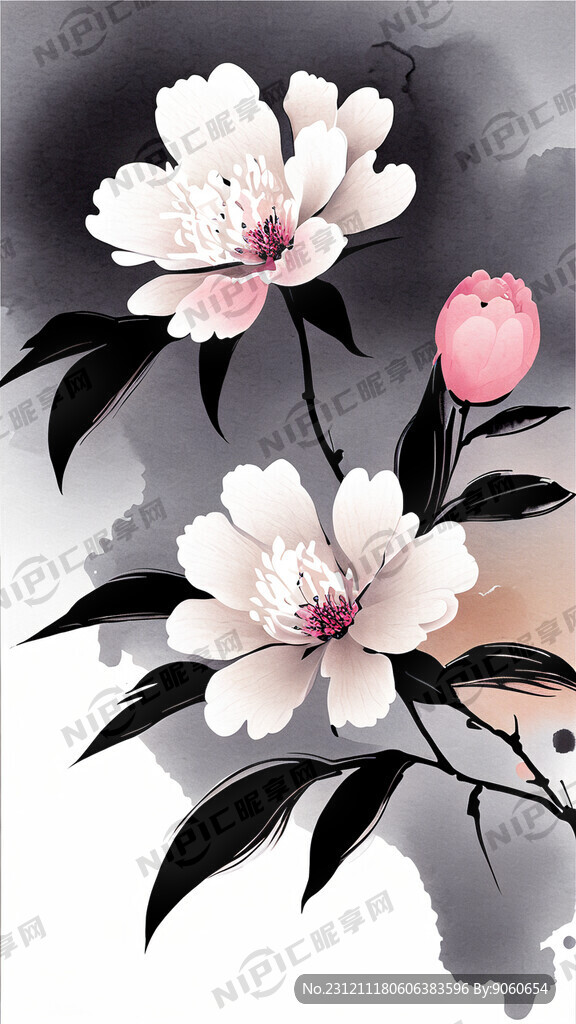 清花色 滕缦 矢量格式 中国风