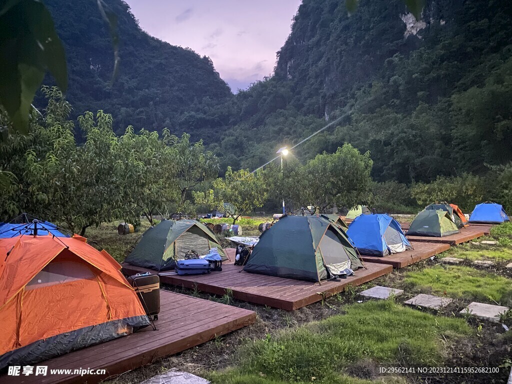 马山县桃李村露营地