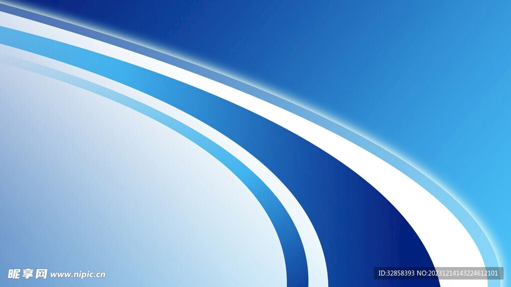 蓝色渐变波浪线条背景