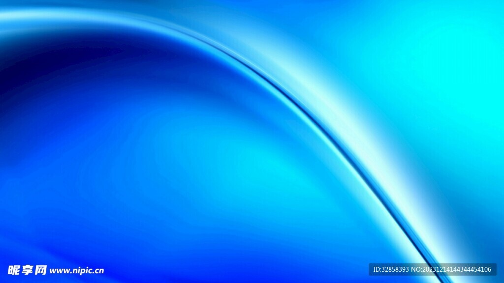 蓝色渐变波浪线条背景
