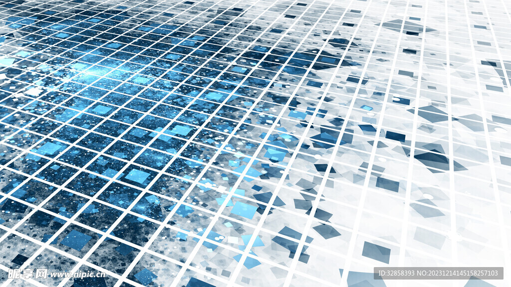 蓝色渐变科技光线背景