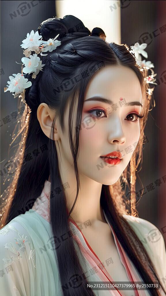 美女 温婉仙女 盛世容颜 长发