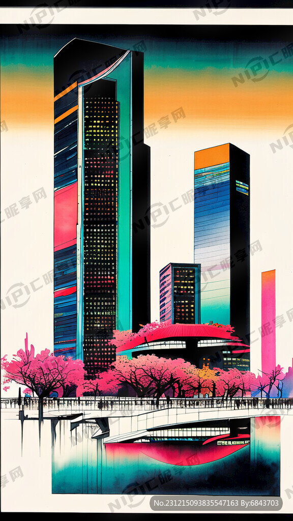 中国 未来 建筑 高楼大厦