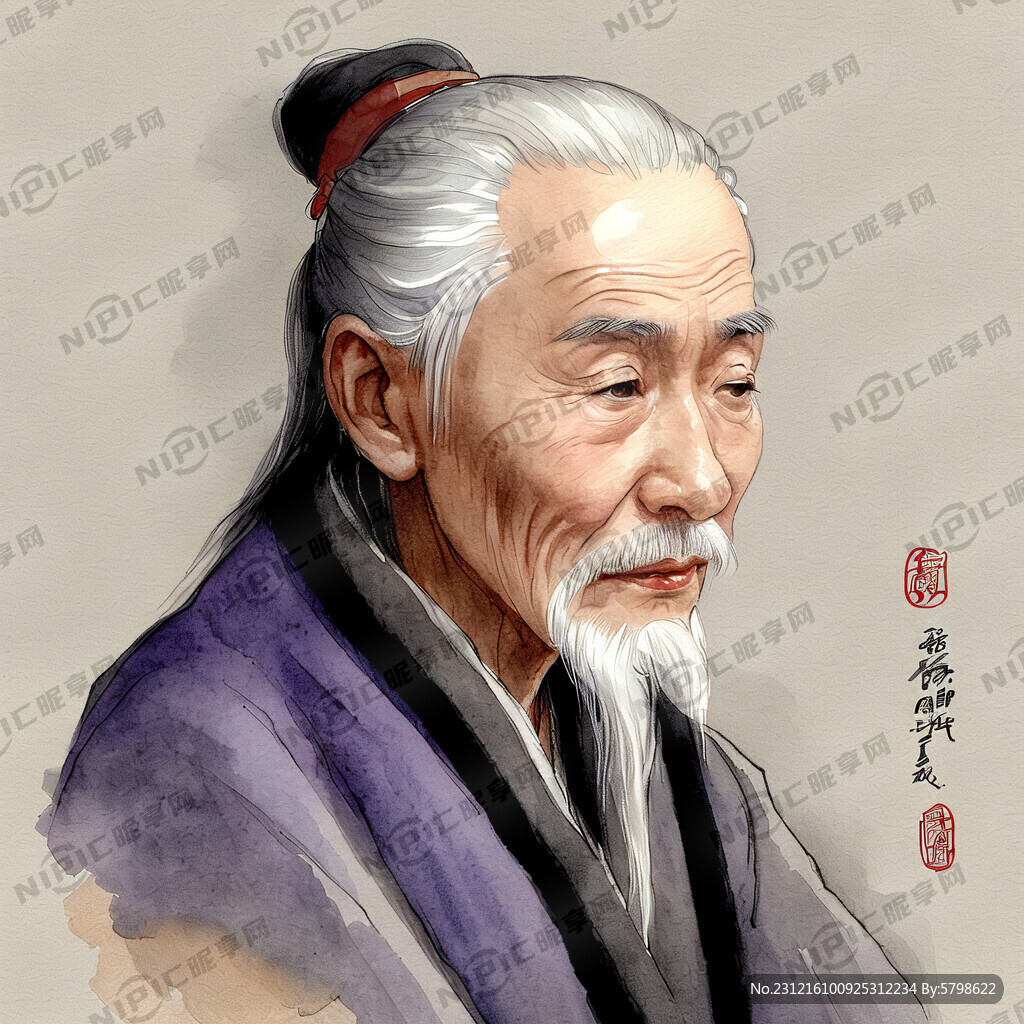 中国古代老人 古装