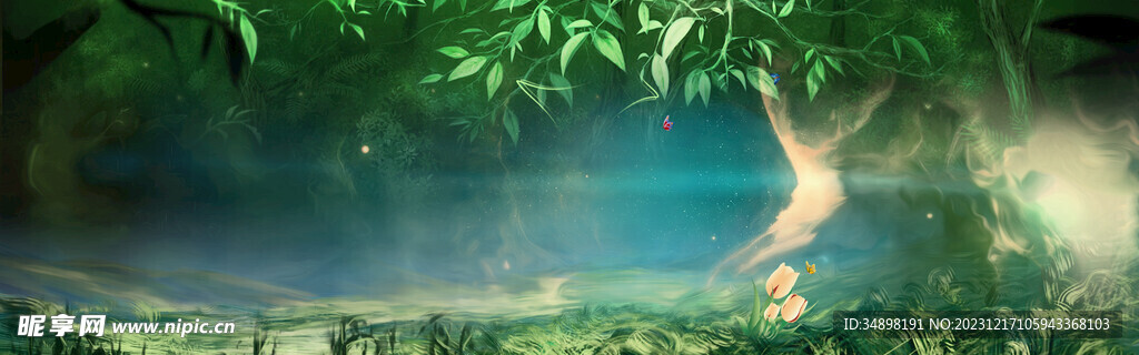   森系婚礼背景图片