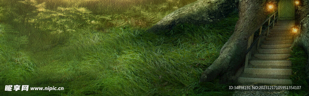   森系婚礼背景图片