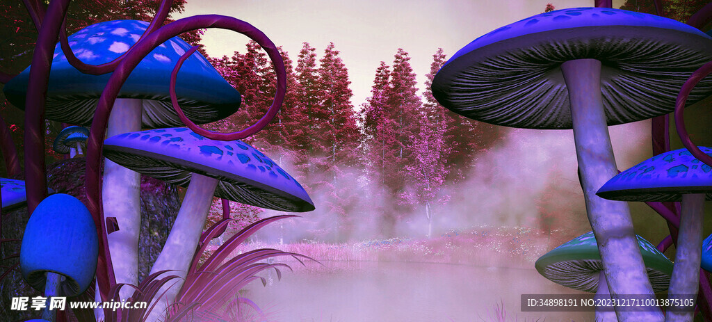 森系婚礼背景图片