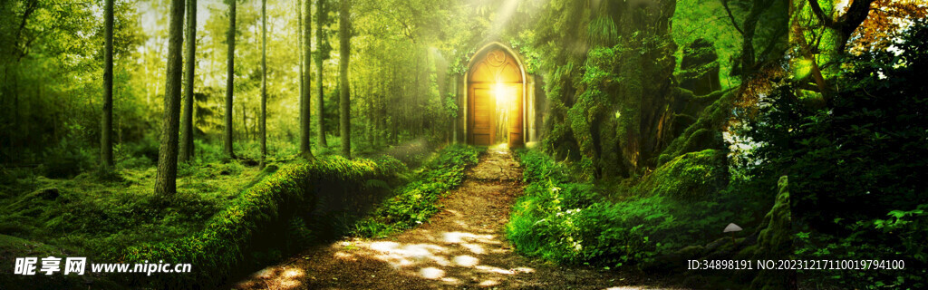 森系婚礼背景图片