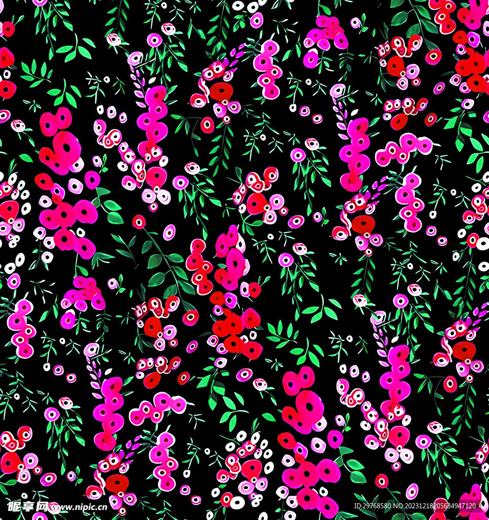 数码印花 小碎花