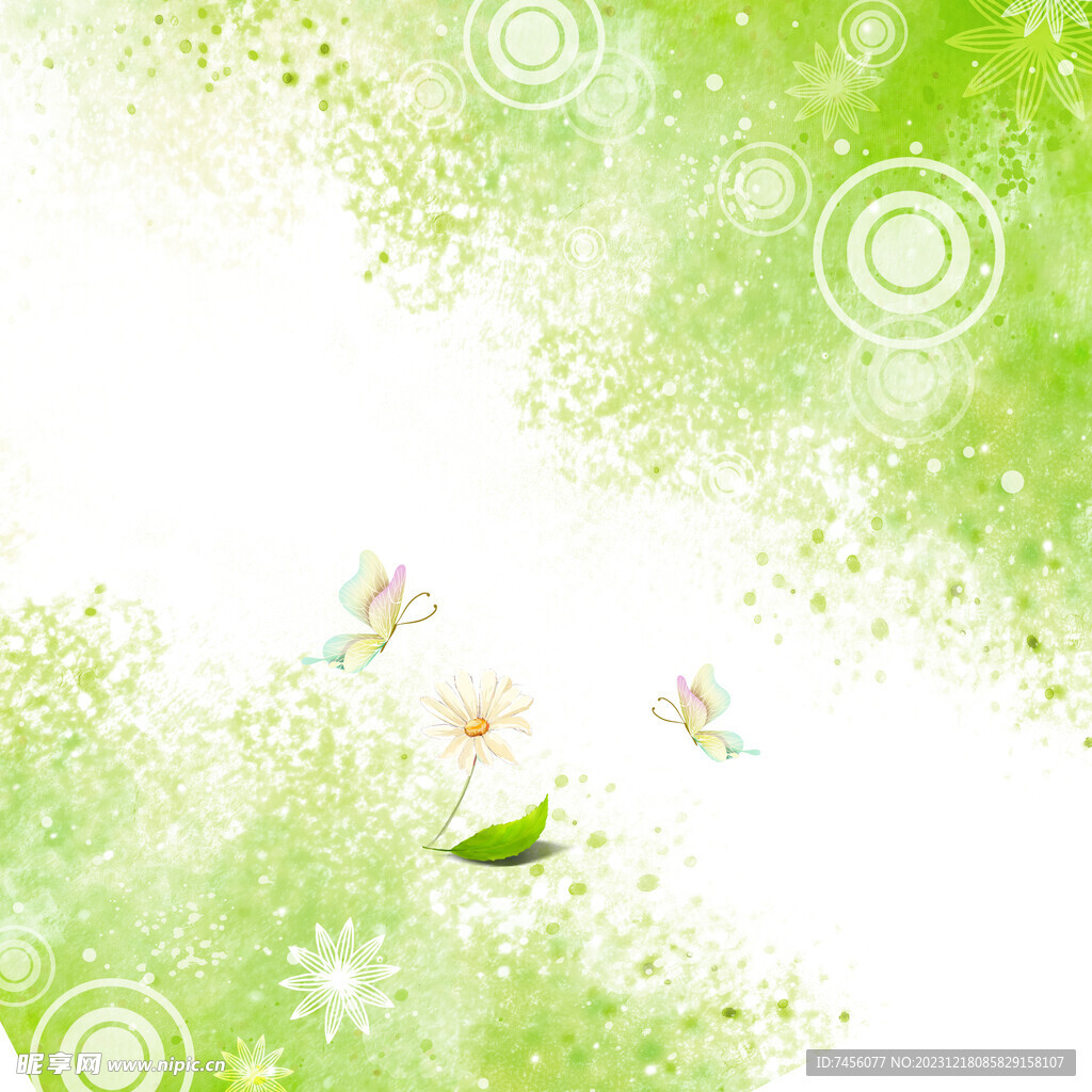 唯美抽象绿色艺术挂画装饰画