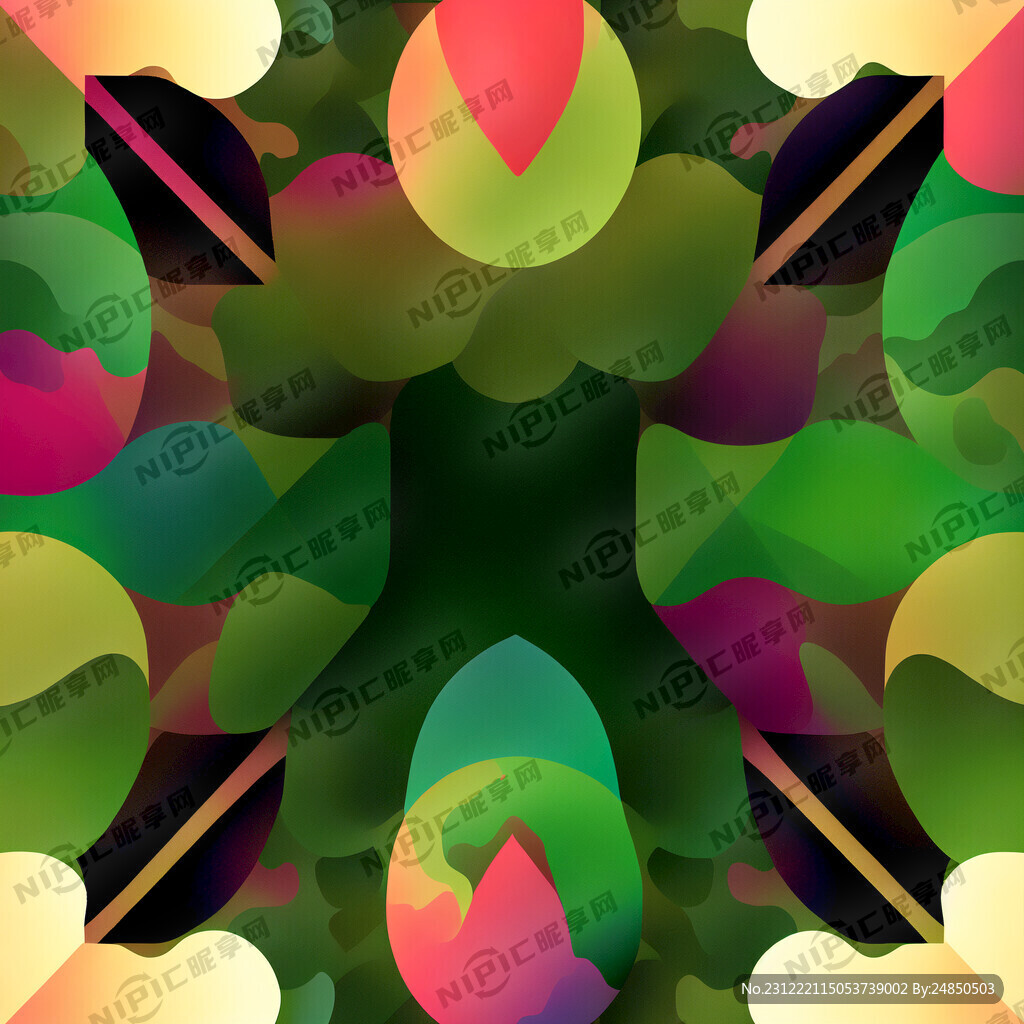 渐变色迷彩图案