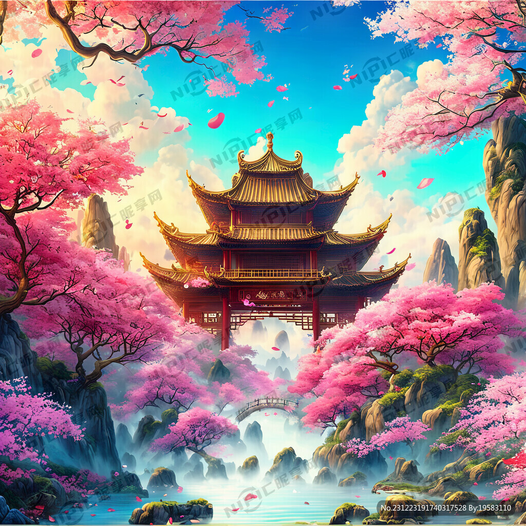 游戏梦幻唯美新中式风景 超高清