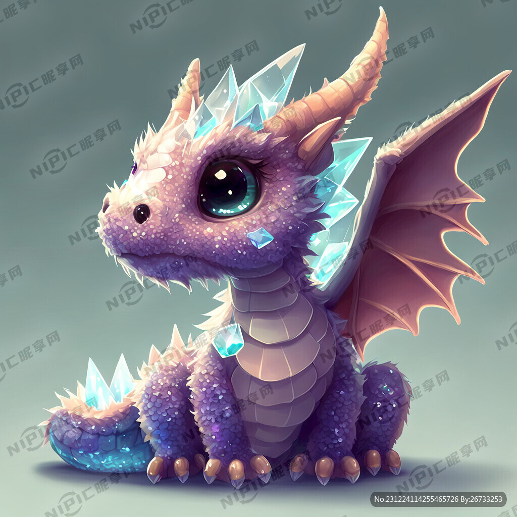 龙 水晶 可爱 萌系 喜庆