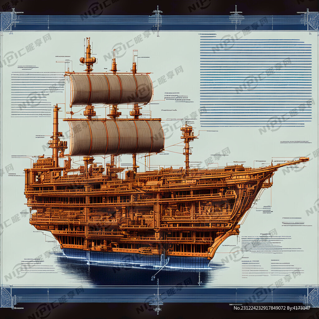 船模 建造设计 蓝图