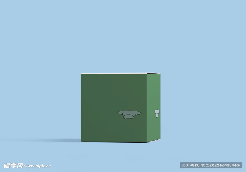 药品保健品食品包装盒样机立体图