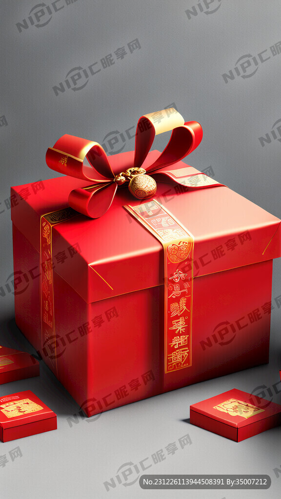 礼盒 过年 氛围感 红色 真实