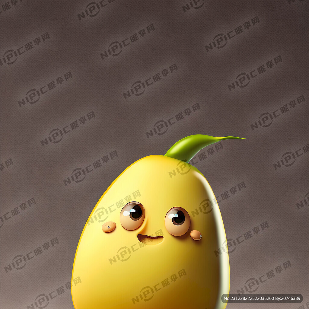 卡通黄豆 清新脱俗 简约大气