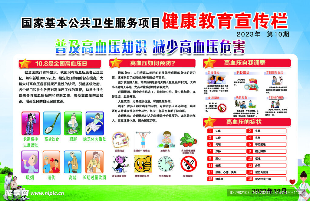 高血压宣传栏