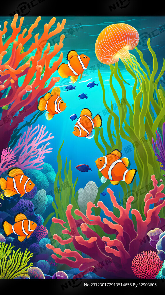 海底世界 色彩斑斓 珊瑚礁群