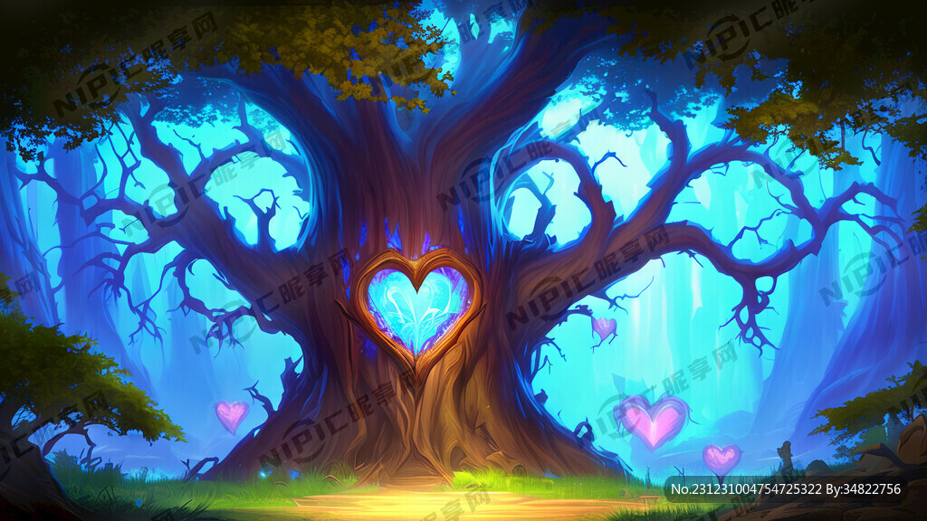 魔兽世界的炽蓝仙野的森林之心的