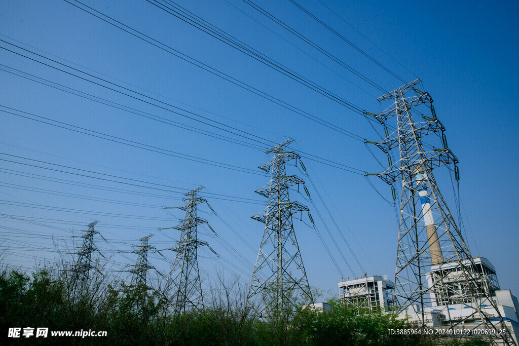电线杆 高压电网 铁架 图片