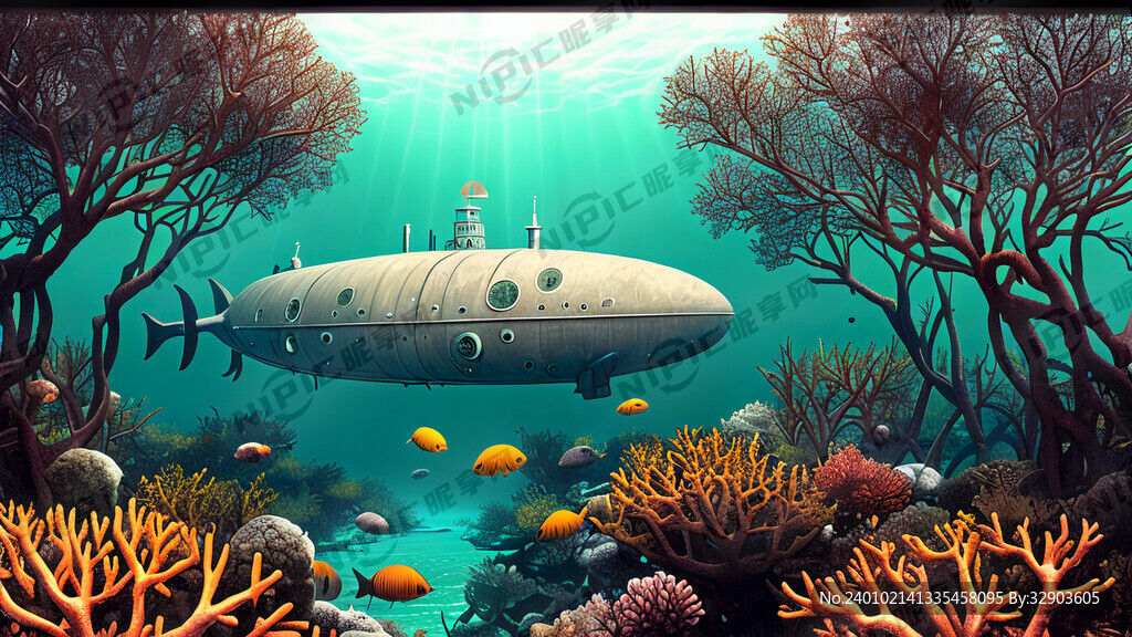 深海世界  海底生物 珊瑚礁 