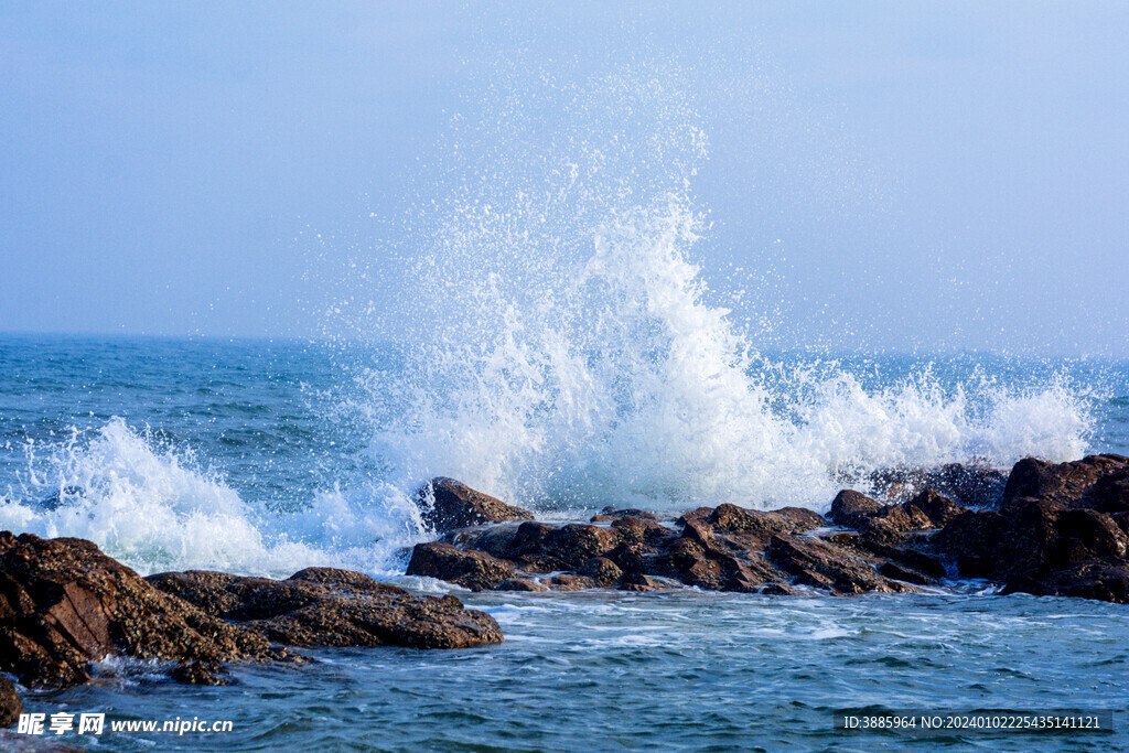 海浪波浪图片 