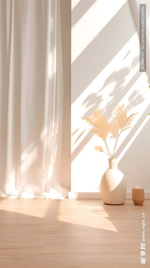 窗户暖色场景背景 