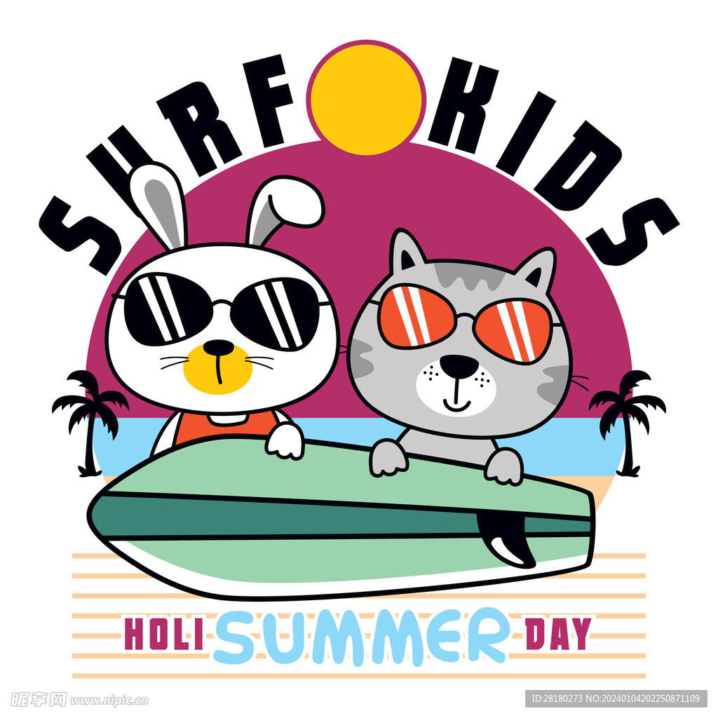 萌趣卡通小小猫