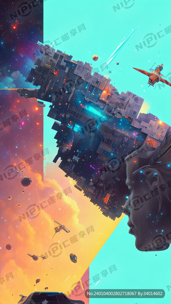 梦想 拼搏 坚持 赛博朋克