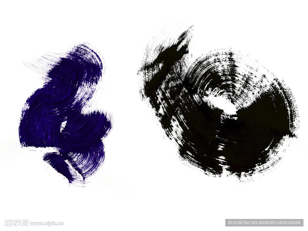 中国风墨迹 水墨元素 