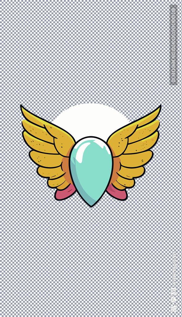 卡通天使恶魔的翅膀可爱装饰羽翼