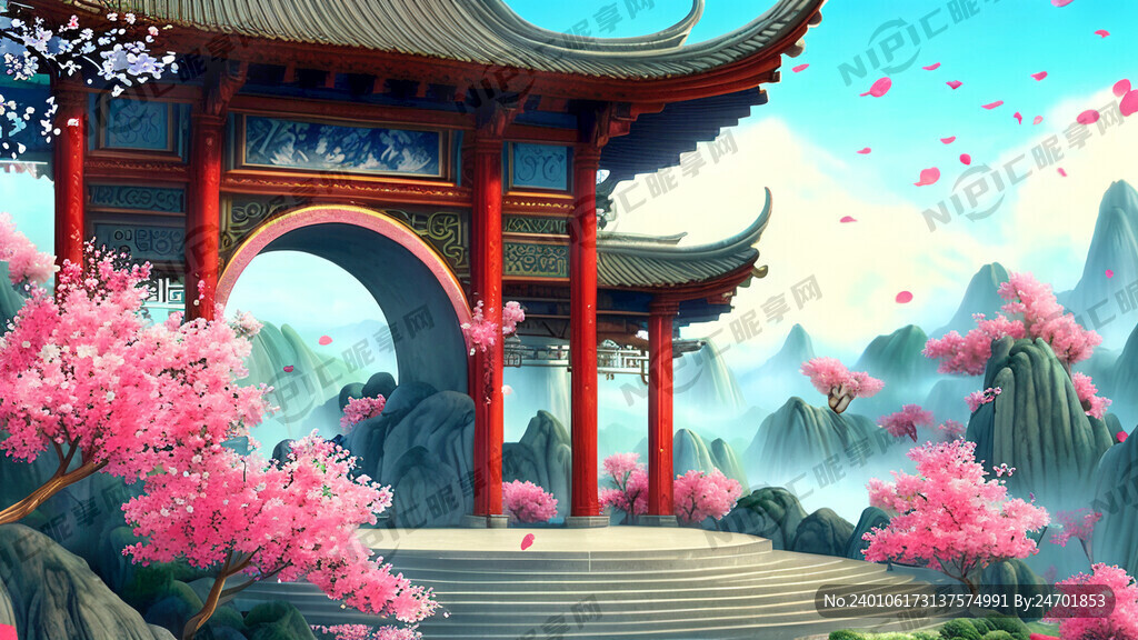 游戏梦幻唯美新中式风景 超高清