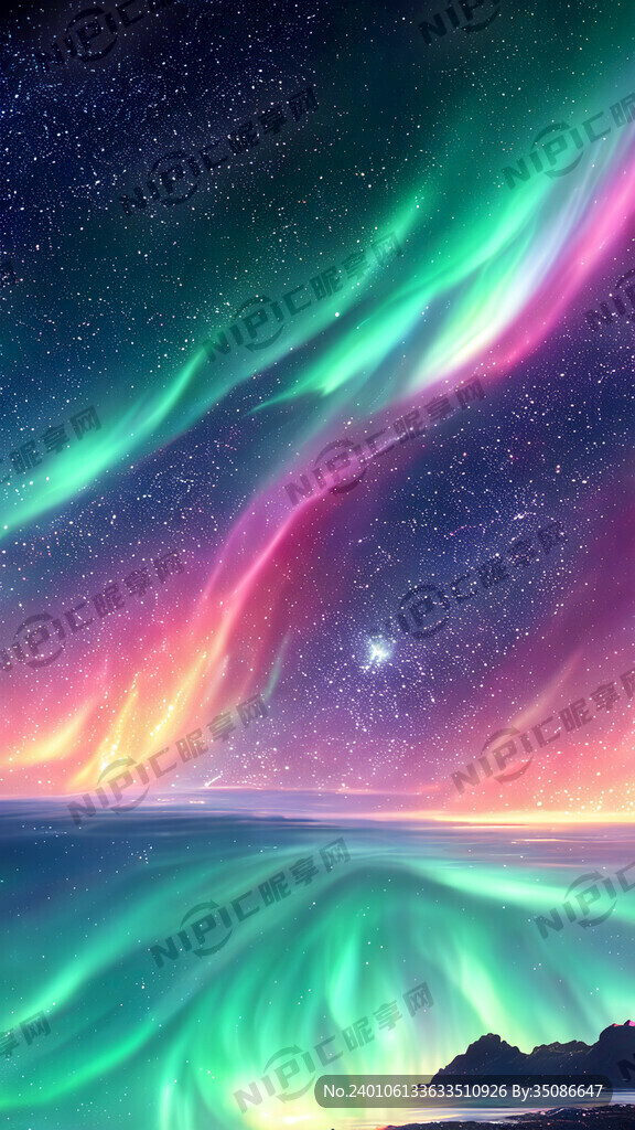 梦幻星空 极光 海洋 科幻