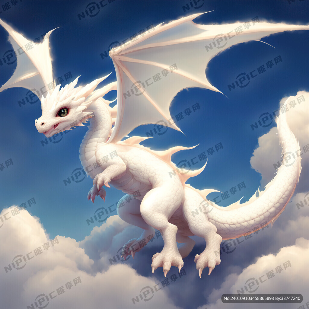 可爱白龙的尾巴 不要头 云