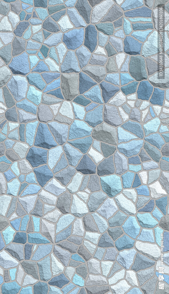 石头路面墙壁石子石壁马赛克背景