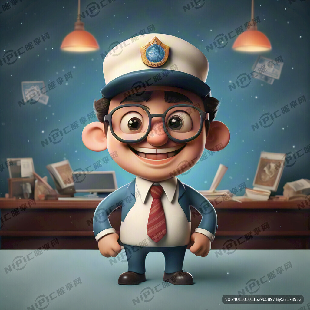 画一个卡通版关于公职人员禁止受