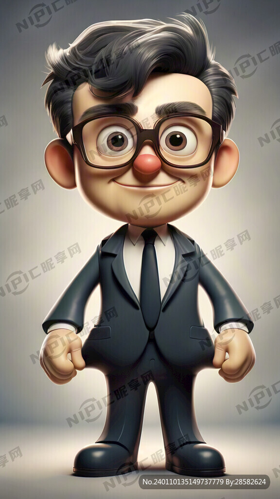 律师 卡通 正面 简笔画