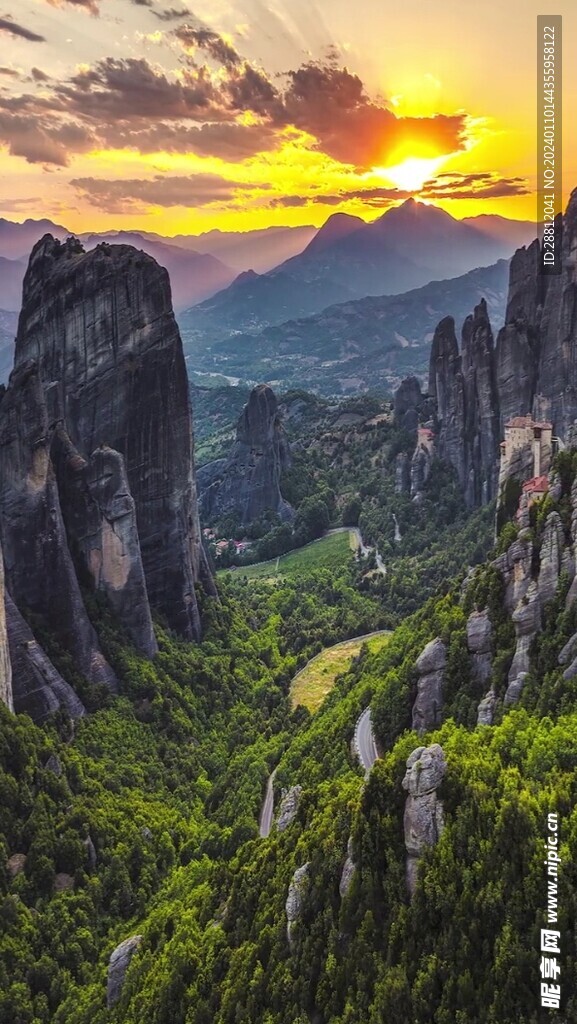 高清拍摄竖屏风景素材