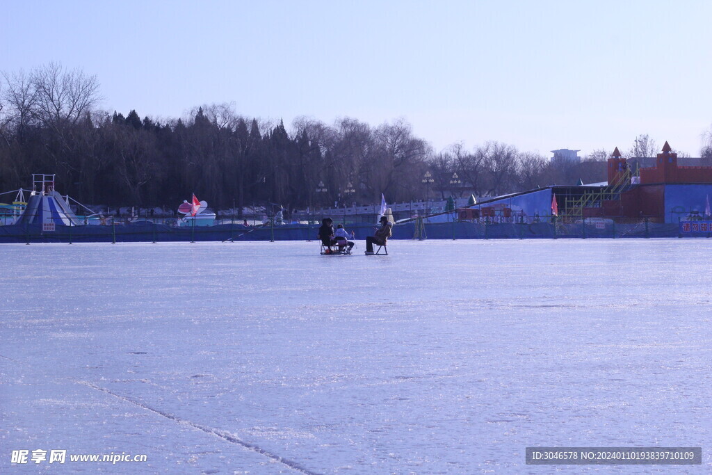 北京公园滑冰